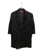 PIACENZAピアチェンツァ）の古着「カシミヤコート トレンチコート」｜ブラック