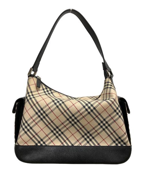 BURBERRY（バーバリー）BURBERRY (バーバリー) ワンショルダーバッグ ベージュ×ブラックの古着・服飾アイテム