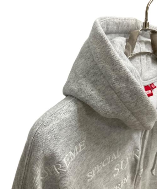 SUPREME（シュプリーム）SUPREME (シュプリーム) Special Zip Up Hooded Sweatshirt（スペシャルジップアップ フーディースウェットシャツ） グレー サイズ:SIZE Mの古着・服飾アイテム