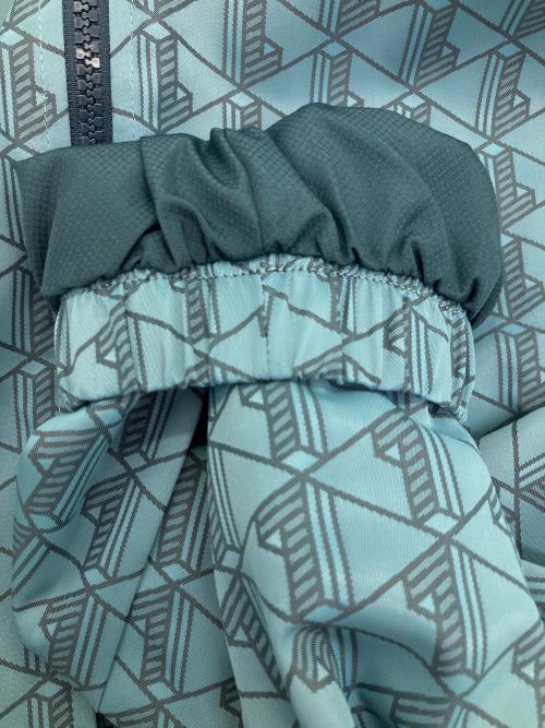 LACOSTE（ラコステ）LACOSTE (ラコステ) モノグラムジャカード撥水ジャケット ナイロンジャケット ブルー サイズ:FR 46/US Sの古着・服飾アイテム