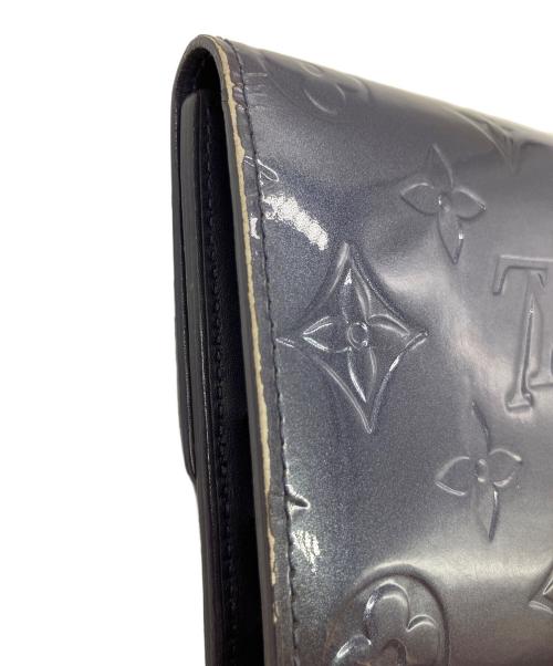 LOUIS VUITTON（ルイ ヴィトン）LOUIS VUITTON (ルイ ヴィトン) ヴェルニ　ポレトトレゾール・インターナショナル　長財布 ネイビーの古着・服飾アイテム