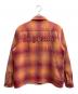 SUPREME (シュプリーム) shearling lined flannel shirt（シアリングラインド フランネルシャツ） ピンク×オレンジ サイズ:SIZE S：13000円