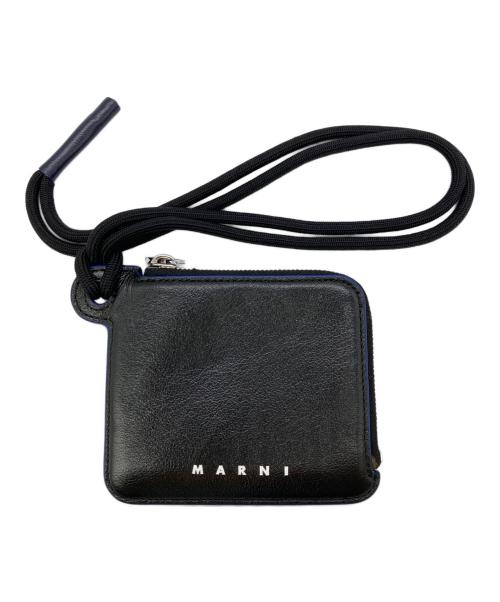 MARNI（マルニ）MARNI (マルニ) コインケース ブラック×ブルーの古着・服飾アイテム