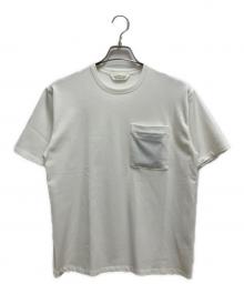 beautiful people（ビューティフルピープル）の古着「suvin compact jersey big QOL tag T-shirt」｜ホワイト