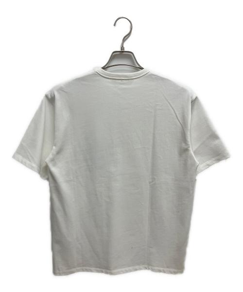 beautiful people（ビューティフルピープル）beautiful people (ビューティフルピープル) suvin compact jersey big QOL tag T-shirt ホワイト サイズ:SIZE 38の古着・服飾アイテム