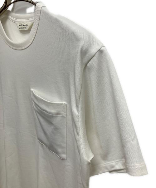 beautiful people（ビューティフルピープル）beautiful people (ビューティフルピープル) suvin compact jersey big QOL tag T-shirt ホワイト サイズ:SIZE 38の古着・服飾アイテム