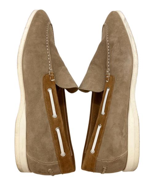 Ferrante（フェランテ）Ferrante (フェランテ) NAVY M CAMOSCIO スウェードデッキシューズ ベージュ サイズ:SIZE 8 Nr.8の古着・服飾アイテム