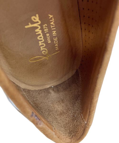 Ferrante（フェランテ）Ferrante (フェランテ) NAVY M CAMOSCIO スウェードデッキシューズ ベージュ サイズ:SIZE 8 Nr.8の古着・服飾アイテム