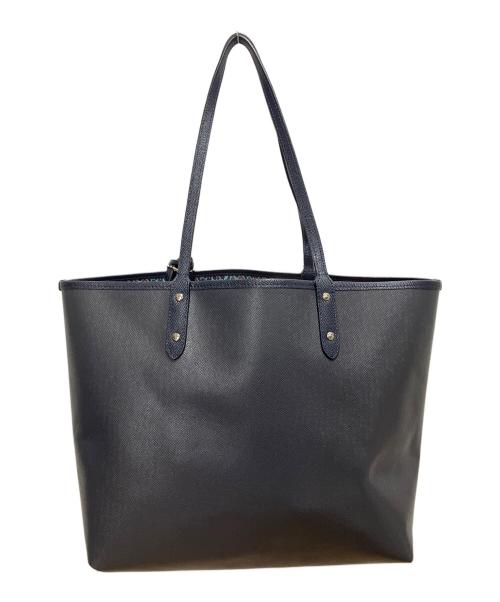 COACH（コーチ）COACH (コーチ) リバーシブルトートバッグ ネイビーの古着・服飾アイテム