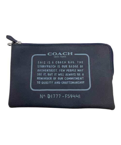 COACH（コーチ）COACH (コーチ) リバーシブルトートバッグ ネイビーの古着・服飾アイテム