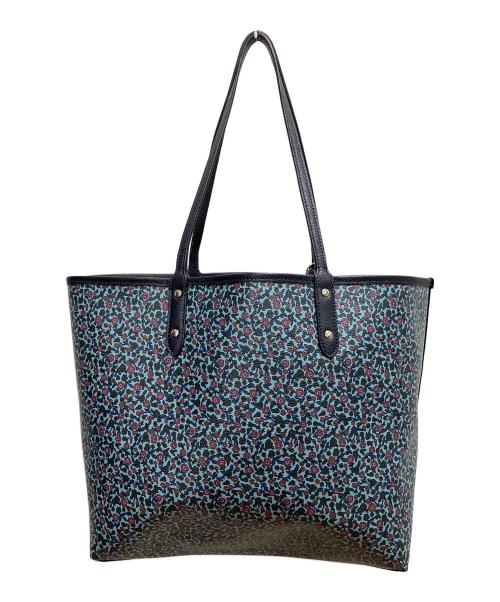 COACH（コーチ）COACH (コーチ) リバーシブルトートバッグ ネイビーの古着・服飾アイテム