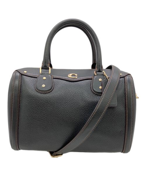 COACH（コーチ）COACH (コーチ) エレヴェイテッド ペブルド 2WAYバッグ ブラックの古着・服飾アイテム