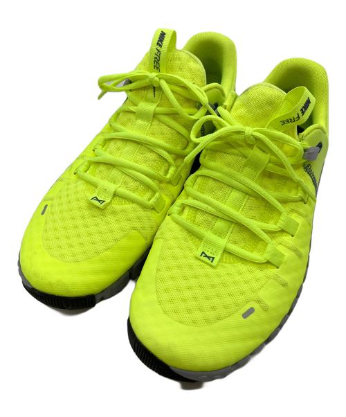 NIKE（ナイキ）NIKE (ナイキ) フリー メトコン 5 ボルト ウルフグレー ランニングシューズ イエロー×グレー サイズ:SIZE 27cmの古着・服飾アイテム