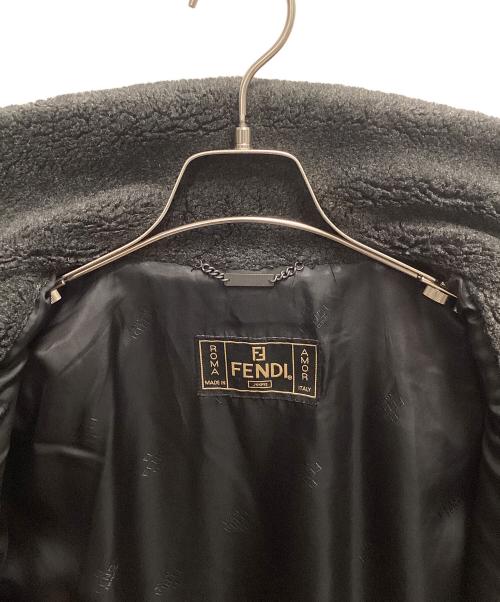 FENDI JEANS（フェンディ ジーンズ）FENDI JEANS (フェンディ ジーンズ) チェスターコート ダークグレー サイズ:SIZE L (42)の古着・服飾アイテム