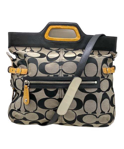 COACH（コーチ）COACH (コーチ) シグネチャー 2WAYショルダーバッグ ブラウンの古着・服飾アイテム