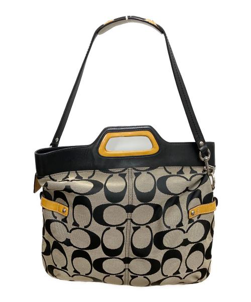 COACH（コーチ）COACH (コーチ) シグネチャー 2WAYショルダーバッグ ブラウンの古着・服飾アイテム