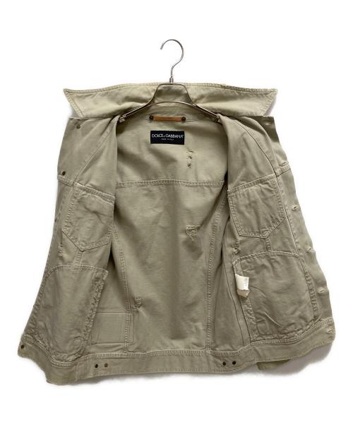 DOLCE & GABBANA（ドルチェ＆ガッバーナ）DOLCE & GABBANA (ドルチェ＆ガッバーナ) ジャケット ベージュ サイズ:SIZE 48の古着・服飾アイテム