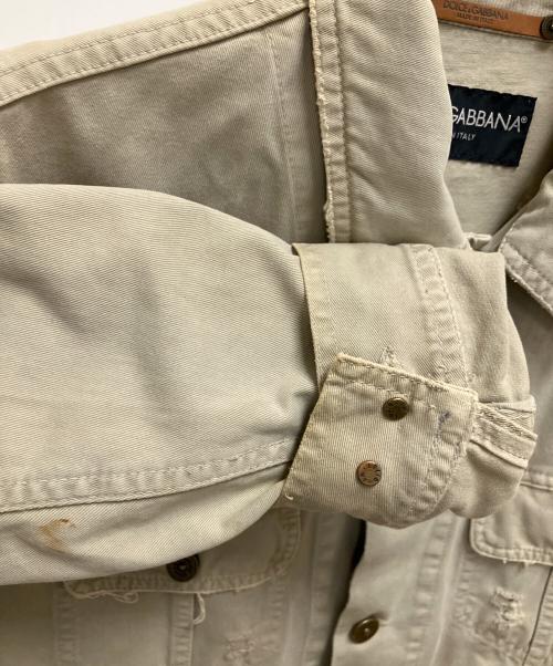 DOLCE & GABBANA（ドルチェ＆ガッバーナ）DOLCE & GABBANA (ドルチェ＆ガッバーナ) ジャケット ベージュ サイズ:SIZE 48の古着・服飾アイテム