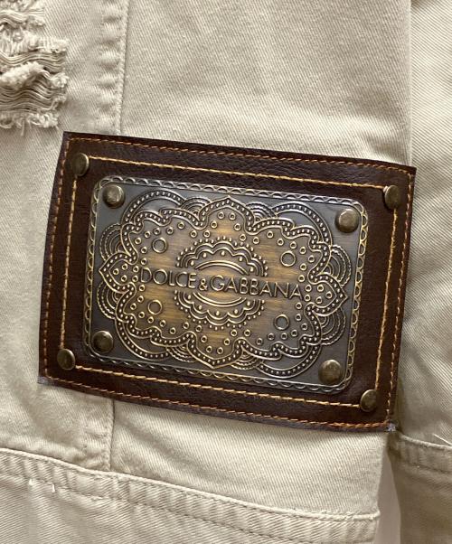 DOLCE & GABBANA（ドルチェ＆ガッバーナ）DOLCE & GABBANA (ドルチェ＆ガッバーナ) ジャケット ベージュ サイズ:SIZE 48の古着・服飾アイテム