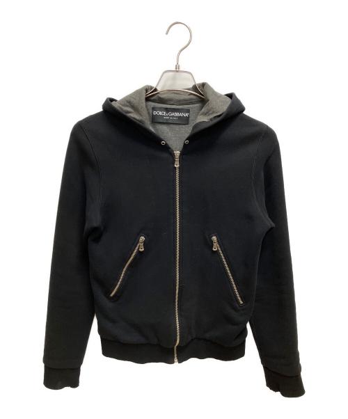 DOLCE & GABBANA（ドルチェ＆ガッバーナ）DOLCE & GABBANA (ドルチェ＆ガッバーナ) ジップパーカー ブラック サイズ:SIZE 46の古着・服飾アイテム