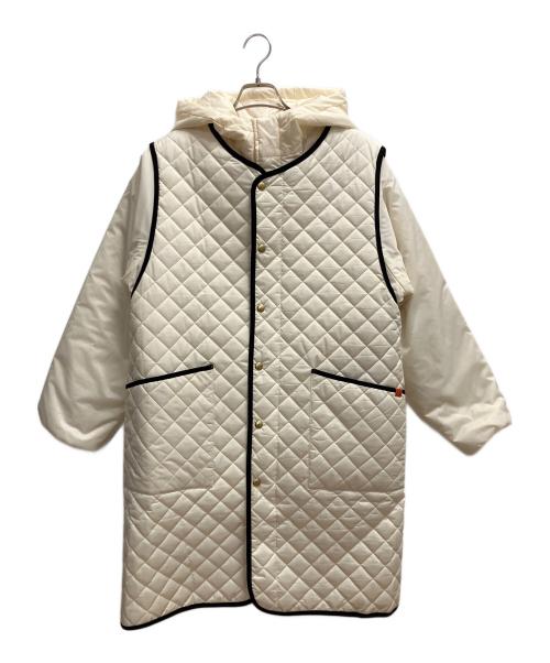 UNIVERSAL OVERALL（ユニバーサルオーバーオール）UNIVERSAL OVERALL (ユニバーサルオーバーオール) BARNYARDSTORM (バンヤードストーム) キルティング4wayコート ベージュ サイズ:SIZE 2の古着・服飾アイテム