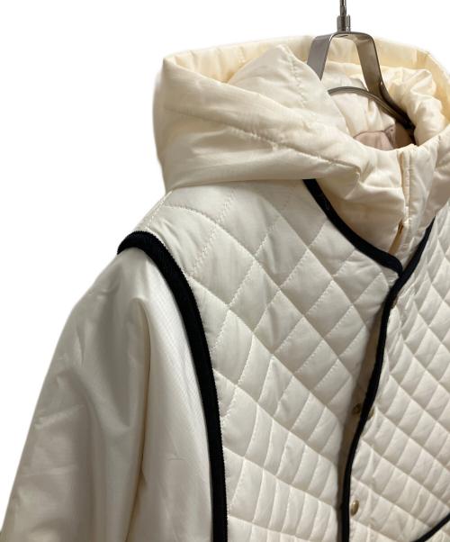 UNIVERSAL OVERALL（ユニバーサルオーバーオール）UNIVERSAL OVERALL (ユニバーサルオーバーオール) BARNYARDSTORM (バンヤードストーム) キルティング4wayコート ベージュ サイズ:SIZE 2の古着・服飾アイテム