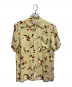 Aloha Blossomアロハブロッサム）の古着「半袖シャツ」｜ベージュ