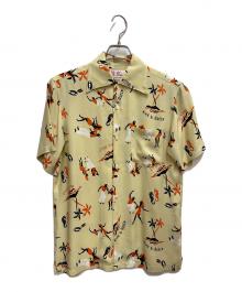Aloha Blossom（アロハブロッサム）の古着「半袖シャツ」｜ベージュ