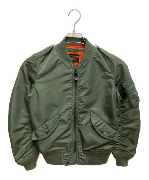 AVIREX（アヴィレックス）AVIREX (アヴィレックス) L-2B コマーシャルロゴジャケット グリーン サイズ:SIZE Sの古着・服飾アイテム