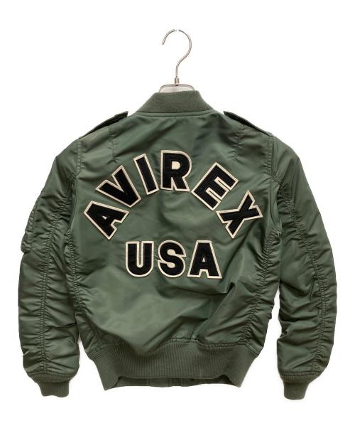 AVIREX（アヴィレックス）AVIREX (アヴィレックス) L-2B コマーシャルロゴジャケット グリーン サイズ:SIZE Sの古着・服飾アイテム