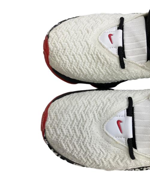 NIKE（ナイキ）NIKE (ナイキ) LEBRON XVII GRAFFITI ハイカットスニーカー ホワイト×レッド サイズ:SIZE 27cmの古着・服飾アイテム