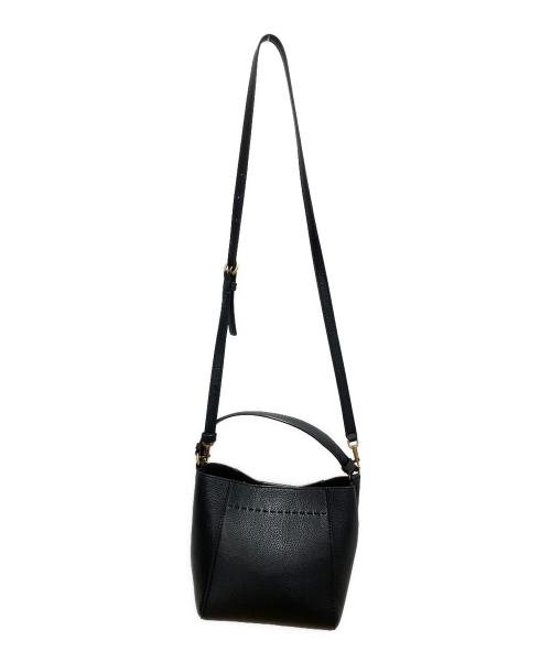 TORY BURCH（トリーバーチ）TORY BURCH (トリーバーチ) マックグロースモールバケットバッグ 2WAYバッグ ブラックの古着・服飾アイテム