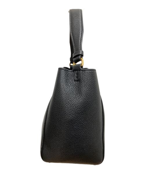 TORY BURCH（トリーバーチ）TORY BURCH (トリーバーチ) マックグロースモールバケットバッグ 2WAYバッグ ブラックの古着・服飾アイテム