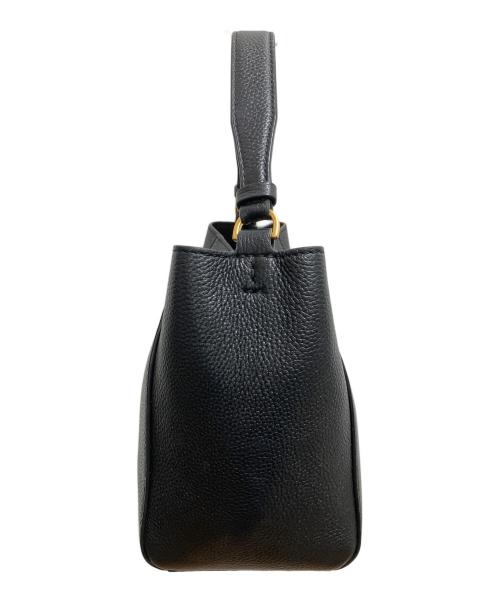 TORY BURCH（トリーバーチ）TORY BURCH (トリーバーチ) マックグロースモールバケットバッグ 2WAYバッグ ブラックの古着・服飾アイテム