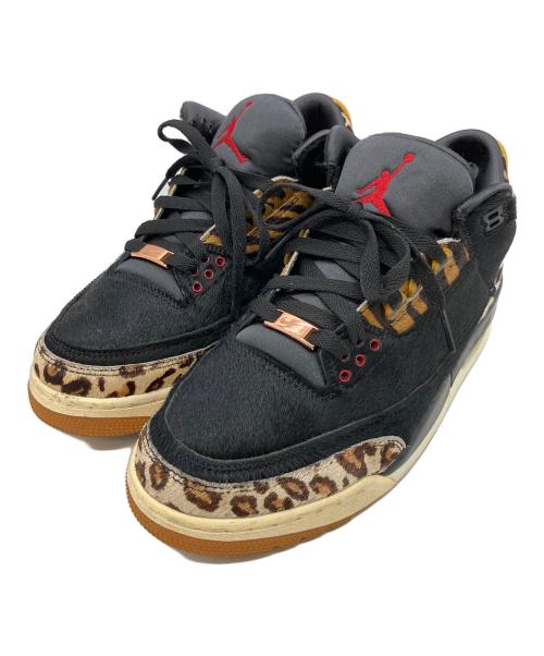 NIKE（ナイキ）NIKE (ナイキ) AIR JORDAN3 RETRO SE ANIMAL（エアジョーダン3レトロSE アニマル） ブラック×ベージュ サイズ:SIZE 26.5cmの古着・服飾アイテム