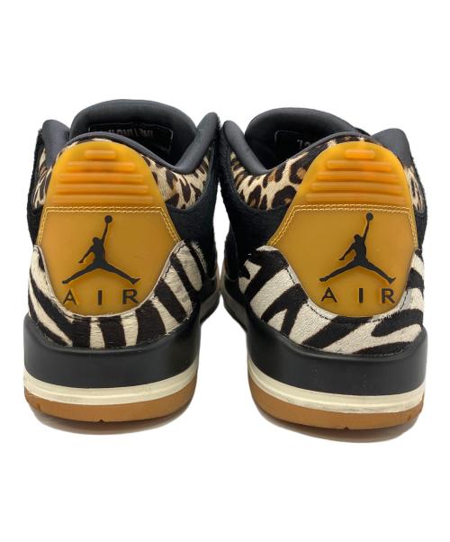 NIKE（ナイキ）NIKE (ナイキ) AIR JORDAN3 RETRO SE ANIMAL（エアジョーダン3レトロSE アニマル） ブラック×ベージュ サイズ:SIZE 26.5cmの古着・服飾アイテム