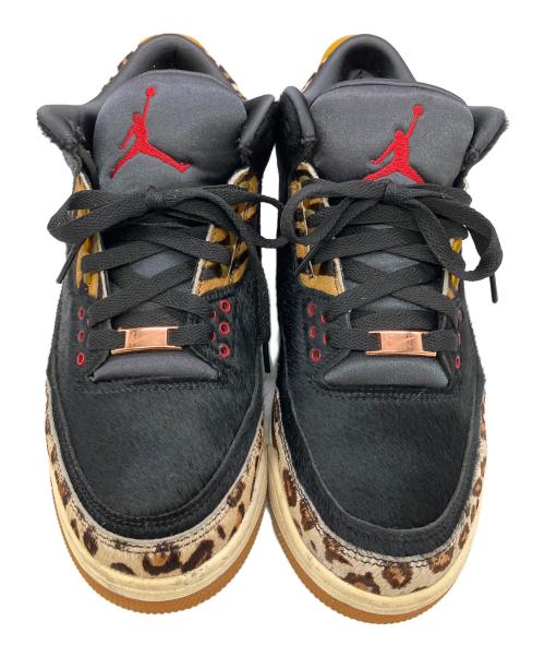 NIKE（ナイキ）NIKE (ナイキ) AIR JORDAN3 RETRO SE ANIMAL（エアジョーダン3レトロSE アニマル） ブラック×ベージュ サイズ:SIZE 26.5cmの古着・服飾アイテム