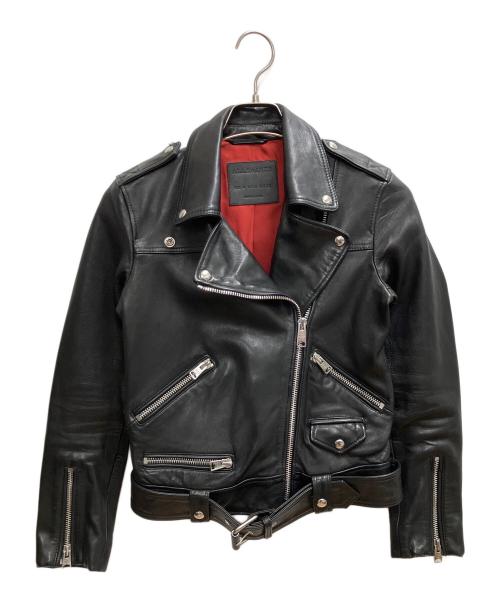 ALL SAINTS（オールセインツ）ALL SAINTS (オールセインツ) ライダースジャケット ブラック サイズ:SIZE 32の古着・服飾アイテム