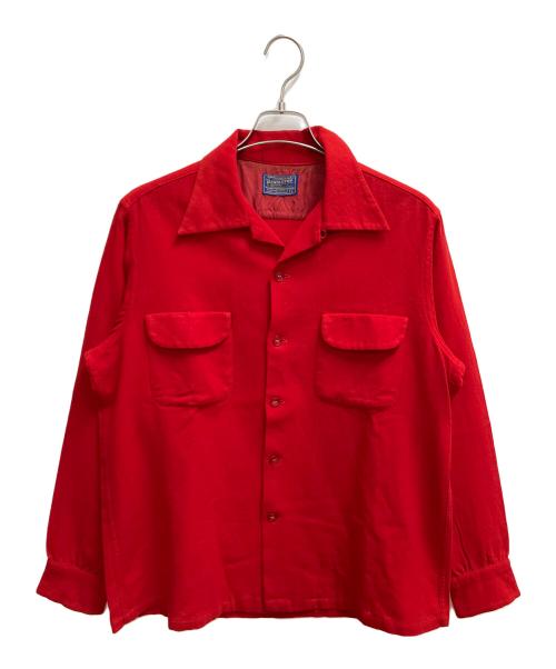 PENDLETON（ペンドルトン）PENDLETON (ペンドルトン) オープンカラーシャツ レッド サイズ:SIZE Lの古着・服飾アイテム