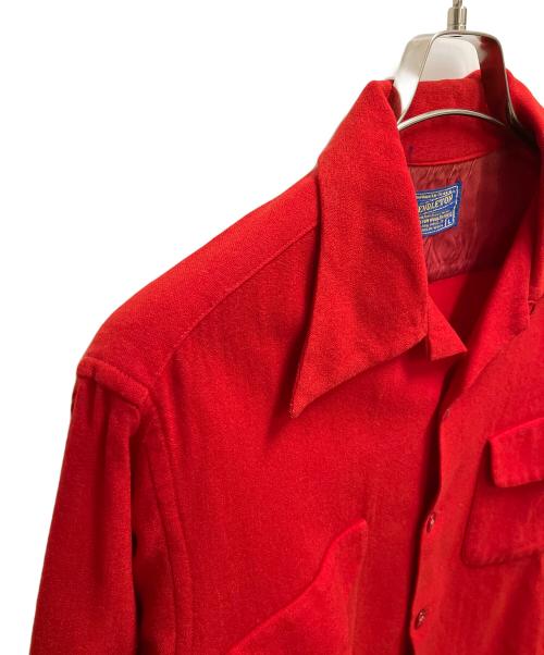 PENDLETON（ペンドルトン）PENDLETON (ペンドルトン) オープンカラーシャツ レッド サイズ:SIZE Lの古着・服飾アイテム