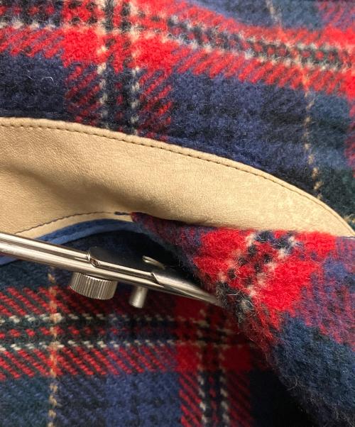 Eddie Bauer（エディーバウアー）Eddie Bauer (エディーバウアー) ウールジャケット レッド×ブルー サイズ:SIZE Mの古着・服飾アイテム