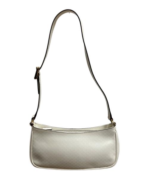 GUCCI（グッチ）GUCCI (グッチ) GGキャンバス ショルダーバッグ ホワイトの古着・服飾アイテム