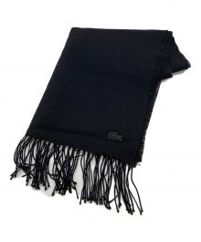 LACOSTE（ラコステ）の古着「エッセンシャルウールストール」｜ブラック