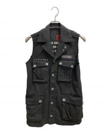 Hysteric Glamour（ヒステリックグラマー）の古着「ミリタリーベスト」｜ブラック