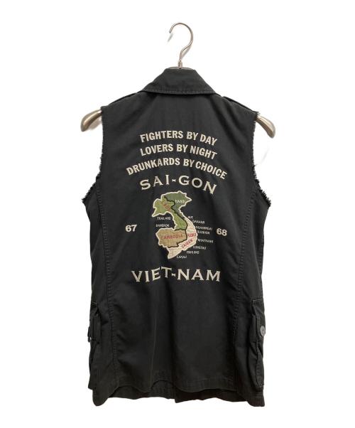 Hysteric Glamour（ヒステリックグラマー）Hysteric Glamour (ヒステリックグラマー) ミリタリーベスト ブラック サイズ:SIZE Freeの古着・服飾アイテム