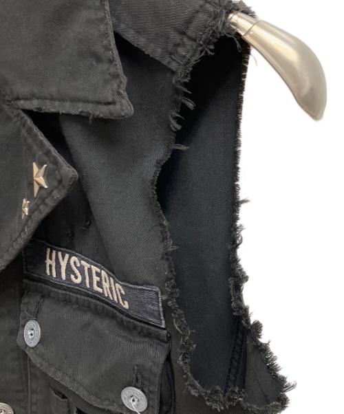Hysteric Glamour（ヒステリックグラマー）Hysteric Glamour (ヒステリックグラマー) ミリタリーベスト ブラック サイズ:SIZE Freeの古着・服飾アイテム