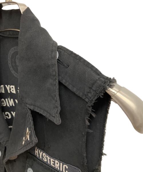 Hysteric Glamour（ヒステリックグラマー）Hysteric Glamour (ヒステリックグラマー) ミリタリーベスト ブラック サイズ:SIZE Freeの古着・服飾アイテム