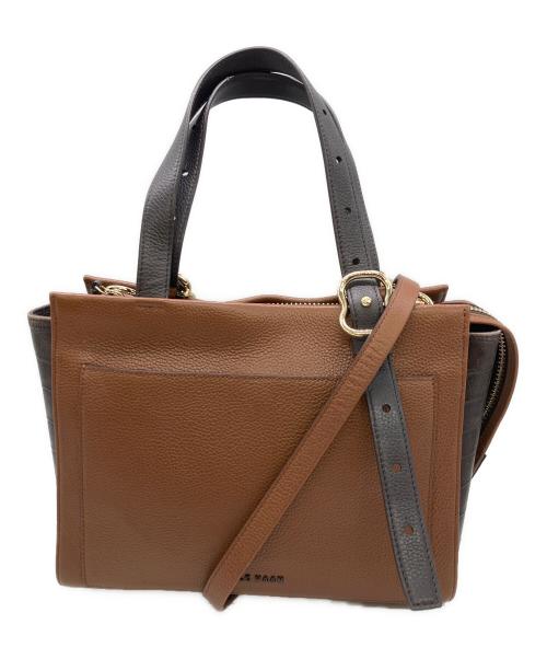 COLE HAAN（コールハーン）COLE HAAN (コールハーン) レザー2WAYバッグ ブラウンの古着・服飾アイテム