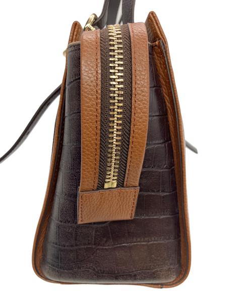 COLE HAAN（コールハーン）COLE HAAN (コールハーン) レザー2WAYバッグ ブラウンの古着・服飾アイテム