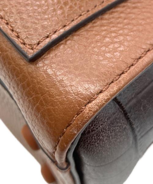 COLE HAAN（コールハーン）COLE HAAN (コールハーン) レザー2WAYバッグ ブラウンの古着・服飾アイテム